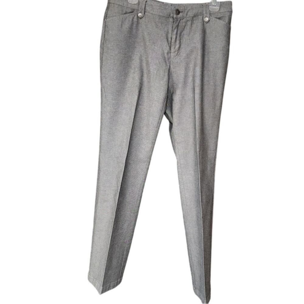 Christopher & Banks Vintage Gray and Black Herringbone Dress Pants Women's Sz 4 - Picture 2 of 10